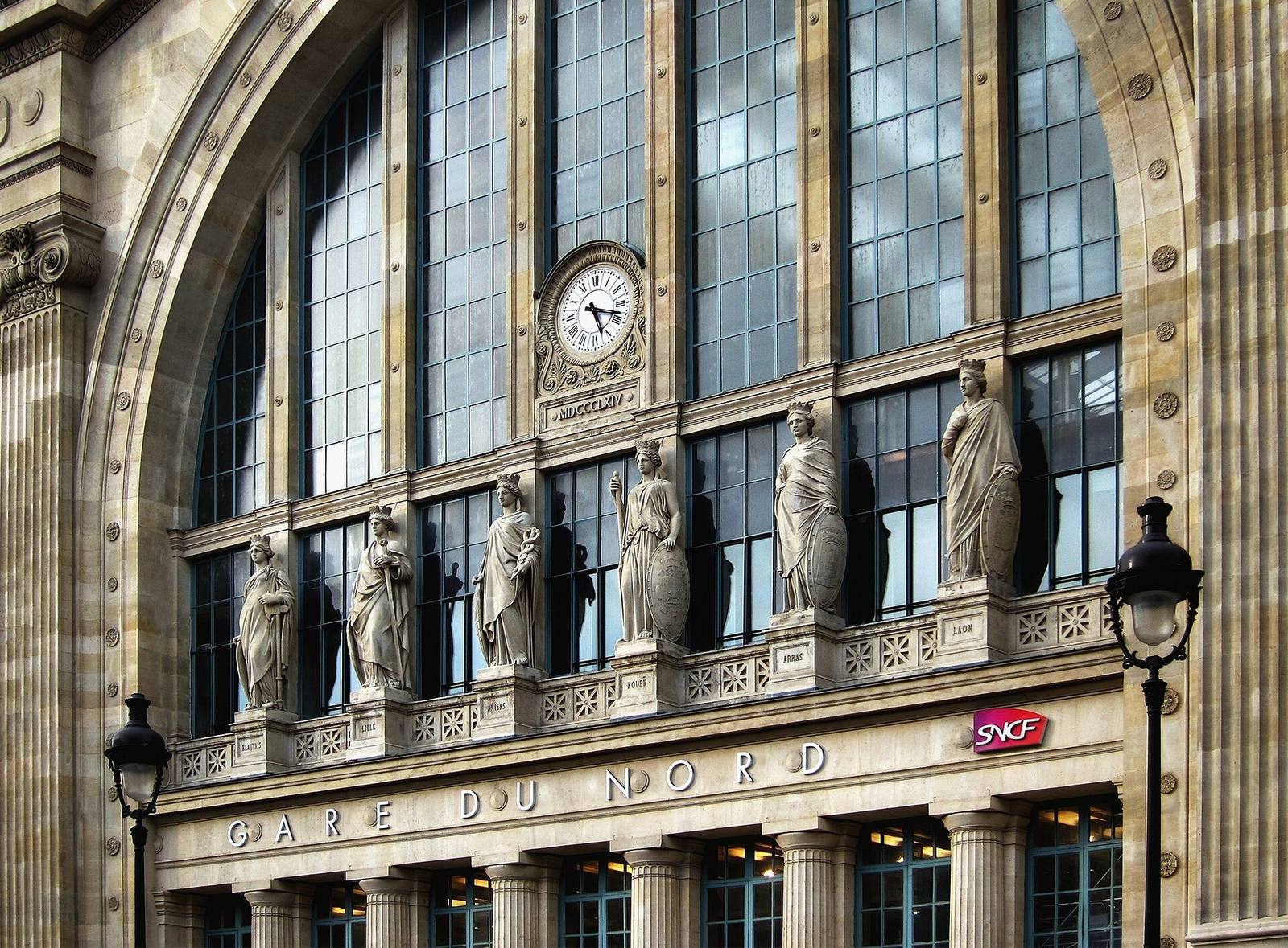 Fasaden på Gare du Nord
