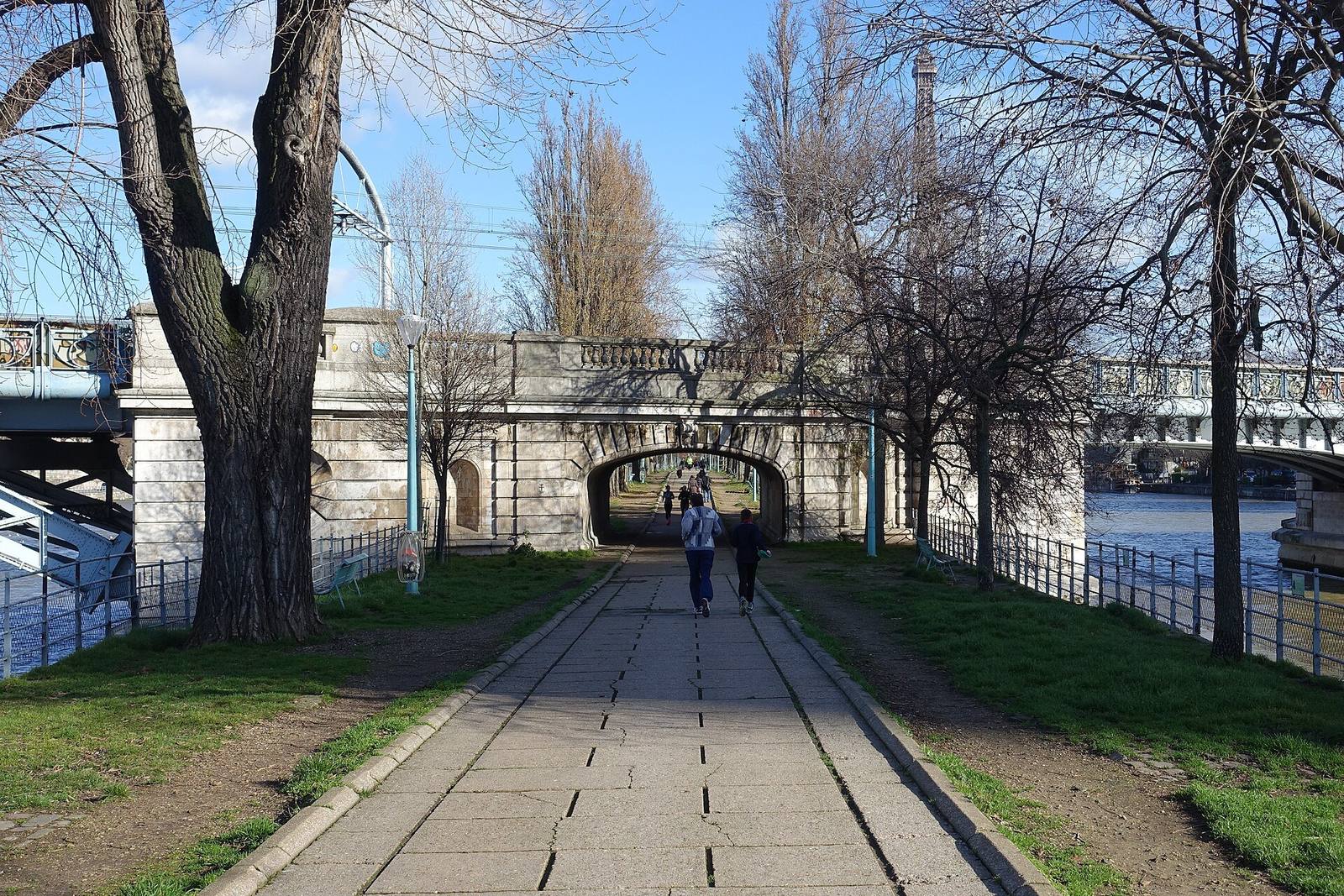 Allée des Cygnes, gangveien på Île aux Cygnes