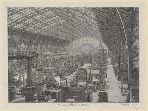 Stikk av Galerie des machines på verdensutstillingen i 1889